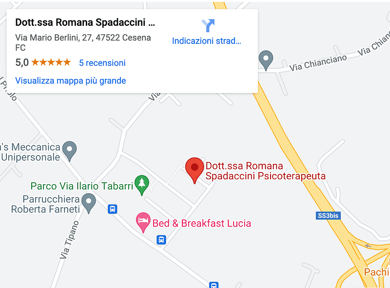 mappa.psicologo Cesena romana spadaccini